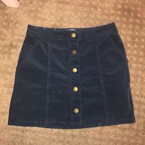 Altar’d State Corduroy “jean” skirt